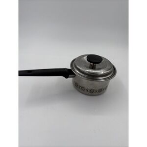 Vintage Ekco Flint 1 QT Saucepan 1960's Daisy Pattern